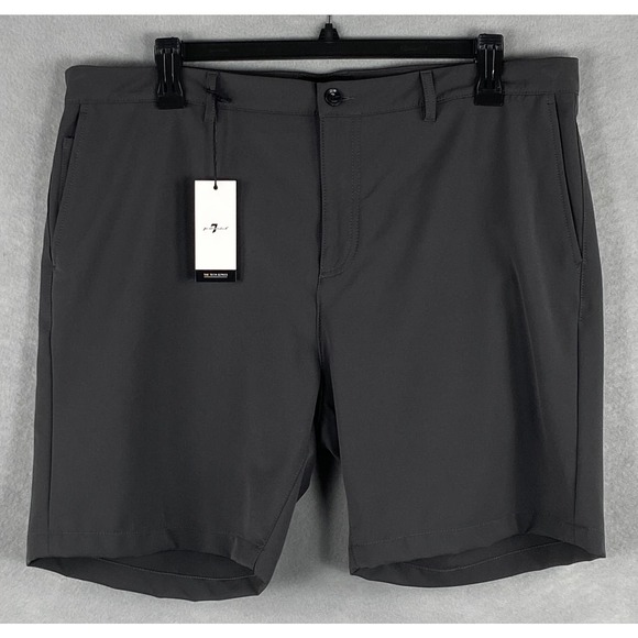 7 For All Mankind Men's 40W Tech Series Shorts Easy Care Stretch Fabric NEW - Picture 2 of 14